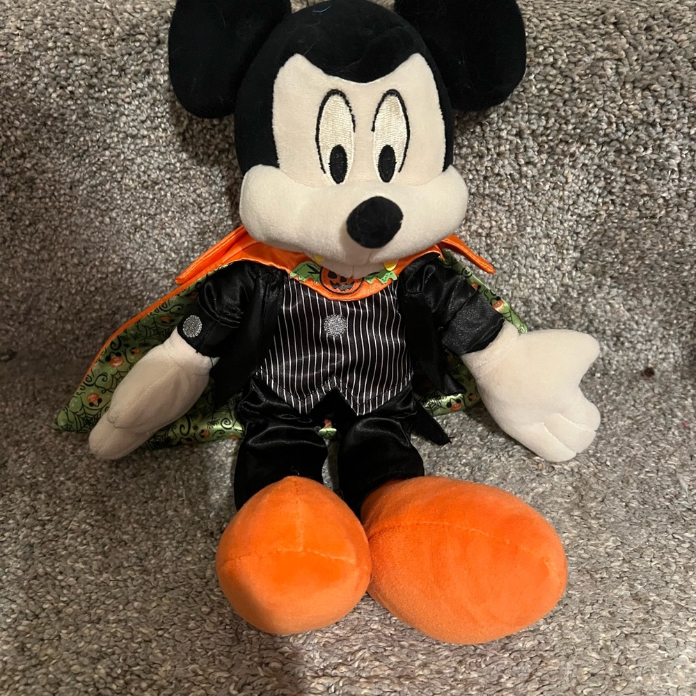 Halloween Mickey Mouse with Orange and Black Outfit